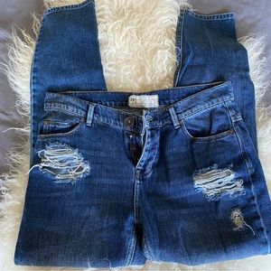 Free people jeans: slim fit, little stretch